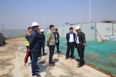 浦口經濟開發區管委會蒞臨百合路環保項目現場檢查指導，為綠色發展保駕護航